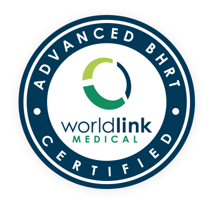 Advanced BHRT Certified seal, WorldLink Medical